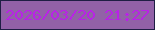 文字の大きさ：2、枠の色：1f1e44、背景の色：9261a7、文字の色：b922e6 無料ブログパーツのブログ時計
