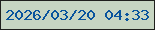 文字の大きさ：3、枠の色：1f201c、背景の色：c7d6c2、文字の色：08549d 無料ブログパーツのブログ時計