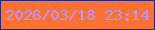 文字の大きさ：4、枠の色：1f2782、背景の色：fb7034、文字の色：b798f9 無料ブログパーツのブログ時計