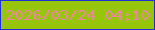 文字の大きさ：4、枠の色：1f30d7、背景の色：96c50a、文字の色：ea889f 無料ブログパーツのブログ時計