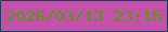 文字の大きさ：4、枠の色：1f3e57、背景の色：c351ab、文字の色：539d0e 無料ブログパーツのブログ時計