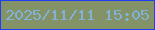文字の大きさ：2、枠の色：1f3efc、背景の色：849367、文字の色：80b3d7 無料ブログパーツのブログ時計