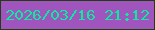 文字の大きさ：4、枠の色：1f3f13、背景の色：9f55bd、文字の色：09eca0 無料ブログパーツのブログ時計