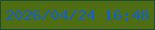 文字の大きさ：1、枠の色：1f4b31、背景の色：4f6d12、文字の色：1362c5 無料ブログパーツのブログ時計