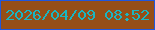 文字の大きさ：1、枠の色：1f57de、背景の色：954e18、文字の色：19b5c2 無料ブログパーツのブログ時計