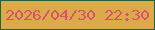 文字の大きさ：1、枠の色：1f633d、背景の色：dbaa4a、文字の色：dc506e 無料ブログパーツのブログ時計