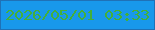 文字の大きさ：4、枠の色：1f71b7、背景の色：1898eb、文字の色：43af3b 無料ブログパーツのブログ時計