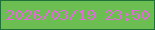 文字の大きさ：1、枠の色：1f7237、背景の色：6cbe53、文字の色：e26bd9 無料ブログパーツのブログ時計