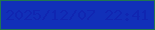 文字の大きさ：5、枠の色：1f7651、背景の色：1130b9、文字の色：1026b2 無料ブログパーツのブログ時計
