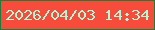 文字の大きさ：4、枠の色：1f7b38、背景の色：f74c3c、文字の色：aff9d9 無料ブログパーツのブログ時計