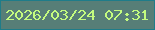文字の大きさ：5、枠の色：1f7c89、背景の色：577e77、文字の色：c4fb7f 無料ブログパーツのブログ時計