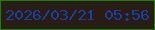 文字の大きさ：3、枠の色：1f7f04、背景の色：271d15、文字の色：1f3da1 無料ブログパーツのブログ時計
