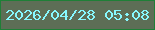 文字の大きさ：5、枠の色：1f7f37、背景の色：5d6e56、文字の色：87f8ff 無料ブログパーツのブログ時計