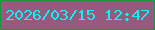 文字の大きさ：5、枠の色：1f9432、背景の色：965a7c、文字の色：0af2fe 無料ブログパーツのブログ時計