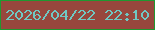 文字の大きさ：3、枠の色：1f9830、背景の色：97473d、文字の色：6fc8c3 無料ブログパーツのブログ時計