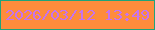 文字の大きさ：4、枠の色：1fa37a、背景の色：fe8c3c、文字の色：c673ee 無料ブログパーツのブログ時計