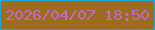 文字の大きさ：3、枠の色：1fa7d3、背景の色：9e6c1f、文字の色：c16acb 無料ブログパーツのブログ時計