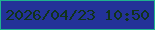 文字の大きさ：5、枠の色：1fb28f、背景の色：233298、文字の色：113319 無料ブログパーツのブログ時計
