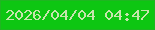 文字の大きさ：1、枠の色：1fb621、背景の色：0dc612、文字の色：c6e5ad 無料ブログパーツのブログ時計