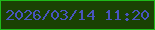 文字の大きさ：3、枠の色：1fb91a、背景の色：1a4103、文字の色：4854bf 無料ブログパーツのブログ時計