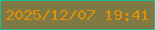 文字の大きさ：3、枠の色：1fbb94、背景の色：817944、文字の色：df9005 無料ブログパーツのブログ時計