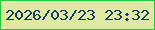 文字の大きさ：4、枠の色：1fca41、背景の色：dfe8a4、文字の色：123e67 無料ブログパーツのブログ時計