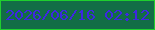 文字の大きさ：1、枠の色：1fcf2e、背景の色：126d46、文字の色：3e27e2 無料ブログパーツのブログ時計