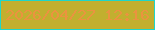文字の大きさ：3、枠の色：1fd6c9、背景の色：c2af2f、文字の色：eb933f 無料ブログパーツのブログ時計