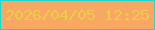 文字の大きさ：1、枠の色：1fd7cc、背景の色：f8a862、文字の色：eccd49 無料ブログパーツのブログ時計
