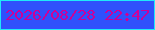 文字の大きさ：4、枠の色：1fe9f9、背景の色：3050fc、文字の色：ce0097 無料ブログパーツのブログ時計