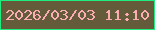 文字の大きさ：1、枠の色：1fed80、背景の色：645b3b、文字の色：fcacb3 無料ブログパーツのブログ時計