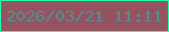 文字の大きさ：1、枠の色：1fffa9、背景の色：955360、文字の色：528e90 無料ブログパーツのブログ時計