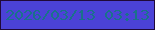 文字の大きさ：2、枠の色：200939、背景の色：4b42d7、文字の色：1a718b 無料ブログパーツのブログ時計