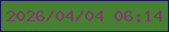 文字の大きさ：2、枠の色：201160、背景の色：458131、文字の色：833571 無料ブログパーツのブログ時計
