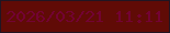 文字の大きさ：1、枠の色：201622、背景の色：600b06、文字の色：730333 無料ブログパーツのブログ時計