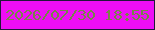 文字の大きさ：2、枠の色：20173b、背景の色：ee0ef6、文字の色：788449 無料ブログパーツのブログ時計