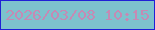 文字の大きさ：5、枠の色：2020d6、背景の色：7dc2cd、文字の色：c58ab4 無料ブログパーツのブログ時計