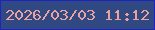 文字の大きさ：3、枠の色：2023bf、背景の色：304982、文字の色：e9a29d 無料ブログパーツのブログ時計