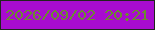 文字の大きさ：1、枠の色：20251c、背景の色：a80ccf、文字の色：6b8b2f 無料ブログパーツのブログ時計
