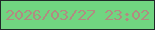 文字の大きさ：4、枠の色：202828、背景の色：71d581、文字の色：b18b81 無料ブログパーツのブログ時計