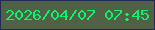 文字の大きさ：3、枠の色：202c57、背景の色：516145、文字の色：0af470 無料ブログパーツのブログ時計
