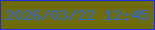 文字の大きさ：5、枠の色：202cde、背景の色：6d6b08、文字の色：2d68d9 無料ブログパーツのブログ時計
