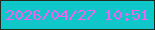 文字の大きさ：3、枠の色：202d1e、背景の色：0fc7c9、文字の色：ec63ee 無料ブログパーツのブログ時計