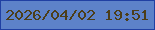 文字の大きさ：1、枠の色：2040a3、背景の色：5d82c9、文字の色：4c3e19 無料ブログパーツのブログ時計