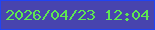 文字の大きさ：1、枠の色：2044f4、背景の色：4844ae、文字の色：5ee752 無料ブログパーツのブログ時計