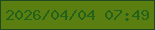 文字の大きさ：3、枠の色：20491f、背景の色：5b7e10、文字の色：22621b 無料ブログパーツのブログ時計
