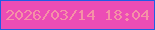文字の大きさ：3、枠の色：205de5、背景の色：ec4db5、文字の色：f591a7 無料ブログパーツのブログ時計