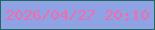 文字の大きさ：4、枠の色：206661、背景の色：8fa2e4、文字の色：f36baa 無料ブログパーツのブログ時計
