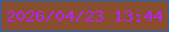 文字の大きさ：5、枠の色：2069c1、背景の色：884e2f、文字の色：b922ff 無料ブログパーツのブログ時計