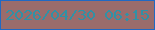 文字の大きさ：3、枠の色：2069c4、背景の色：9a6c6c、文字の色：3191a6 無料ブログパーツのブログ時計